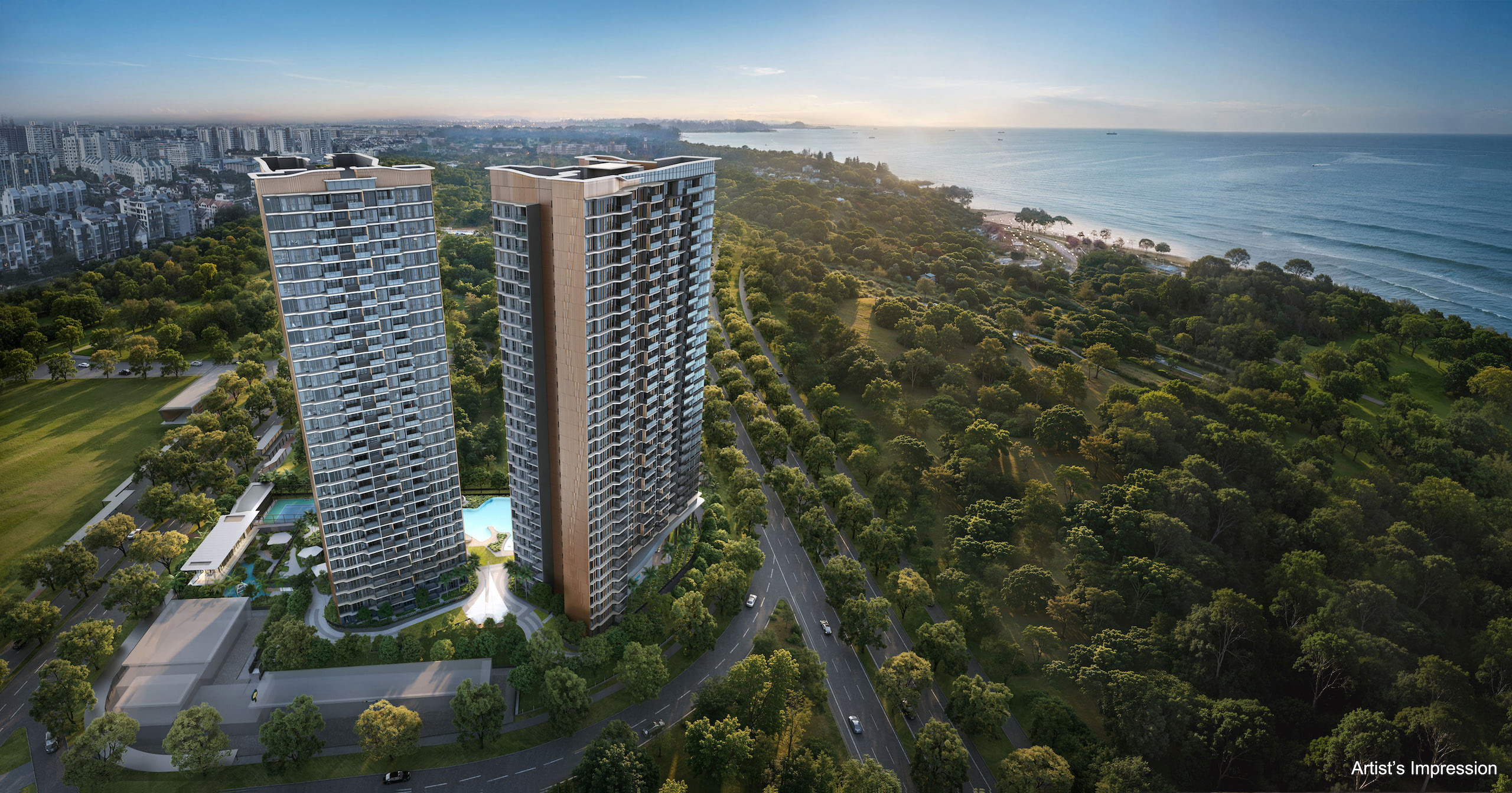 Vela Bay sea view from residence. Artist's Impression